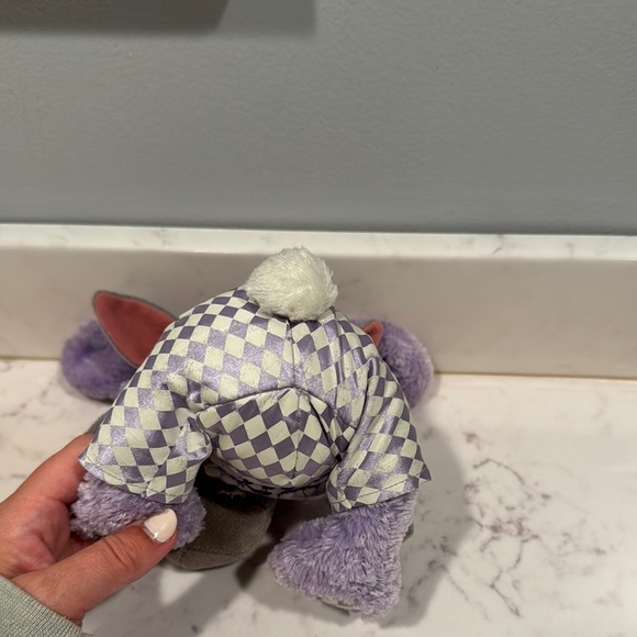 Disney Vintage 2004 Easter Eeyore Plush in Purple Bunny Costume - Picture 6 of 6